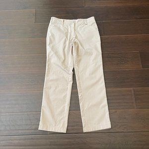 GG BLUE Womens Beige Lightweight Golf Athletic Pants Pockets Sz 8 EUC!